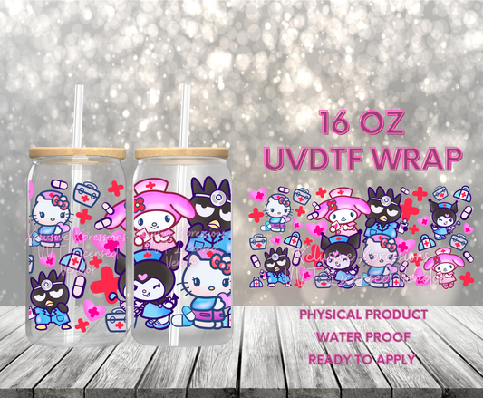 #250 HK Nurse Health, 16 oz UVDTF P2O