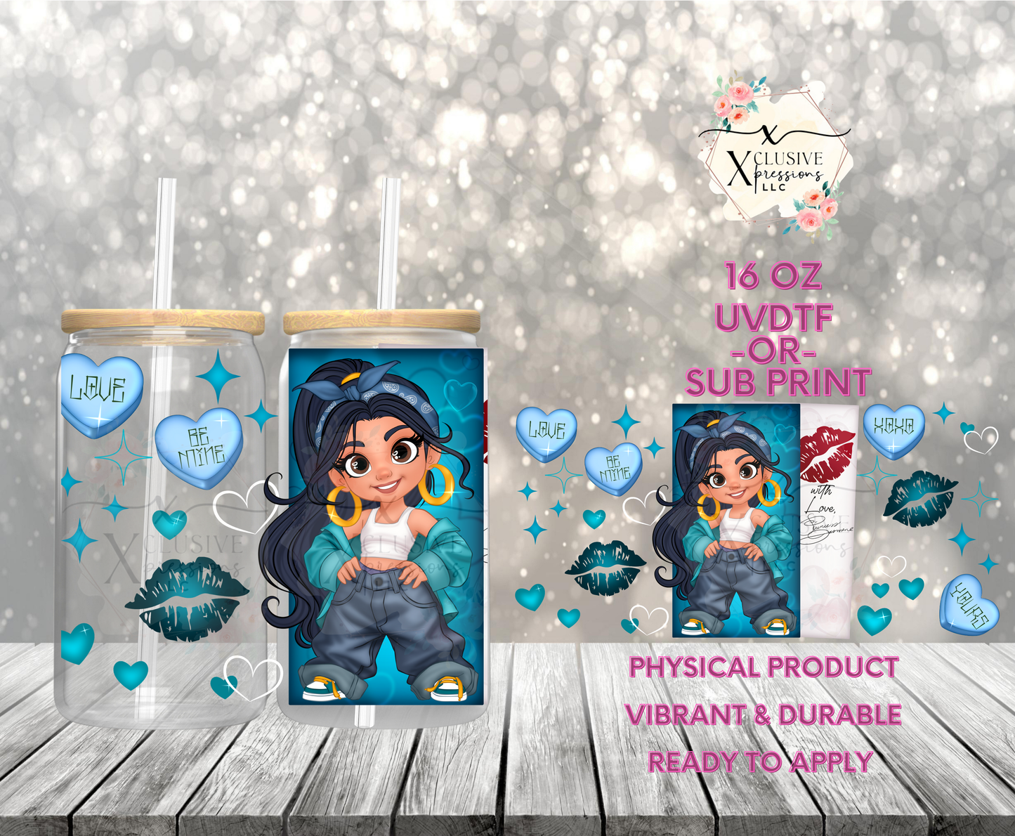 #958 Jas Princess Chola, 16 oz UVDTF P2O