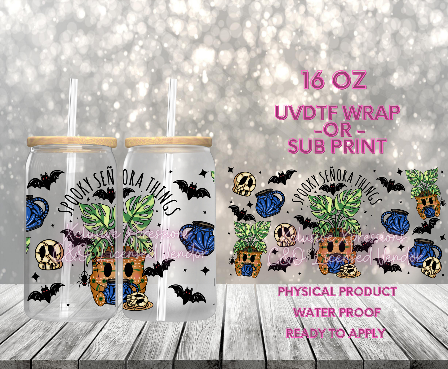 #590 Spooky Plantitas, 16 oz P2O