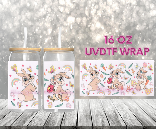 #427 Rabbit, 16 oz Clear Back UVDTF