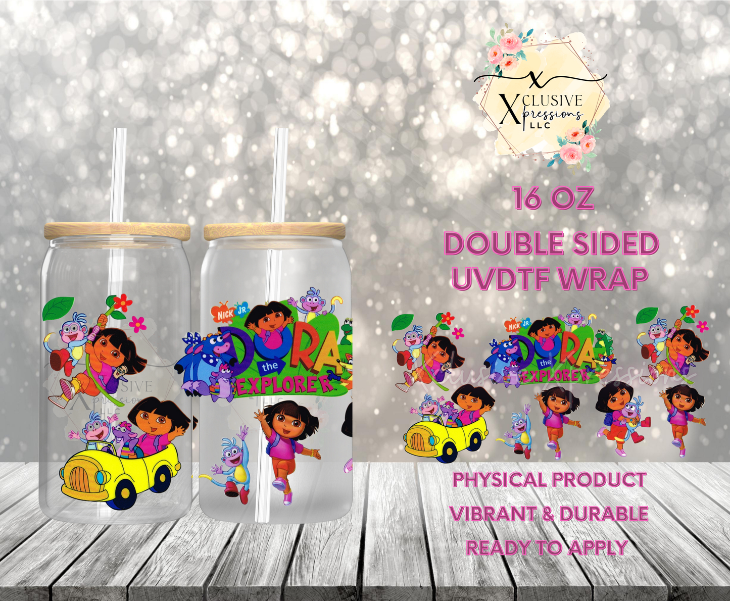 #879 Dor Girl Fun, Double-Sided 16 oz UVDTF