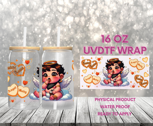 #557 Yellow Angel Boy, 16 oz UVDTF