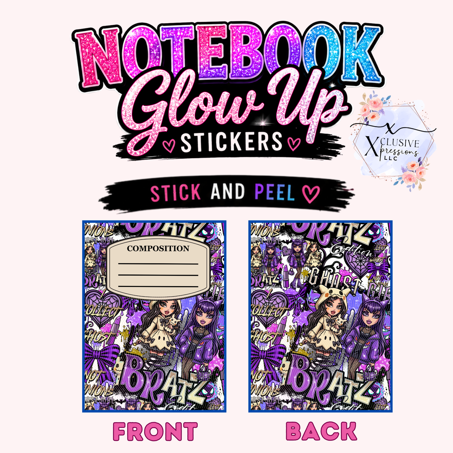 Bratz Ghost, Notebook Glow Up™ Stickers