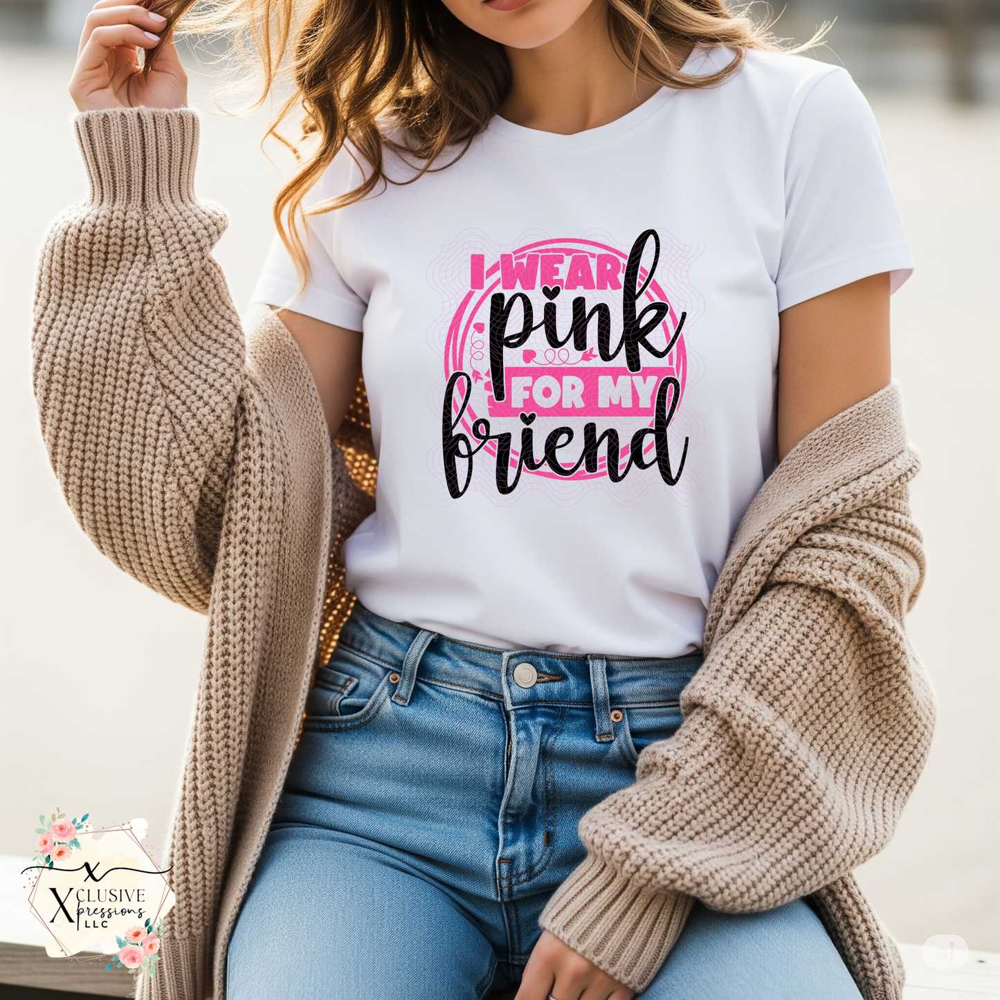 Breast Cancer: I Wear Pink For My, DTF P20