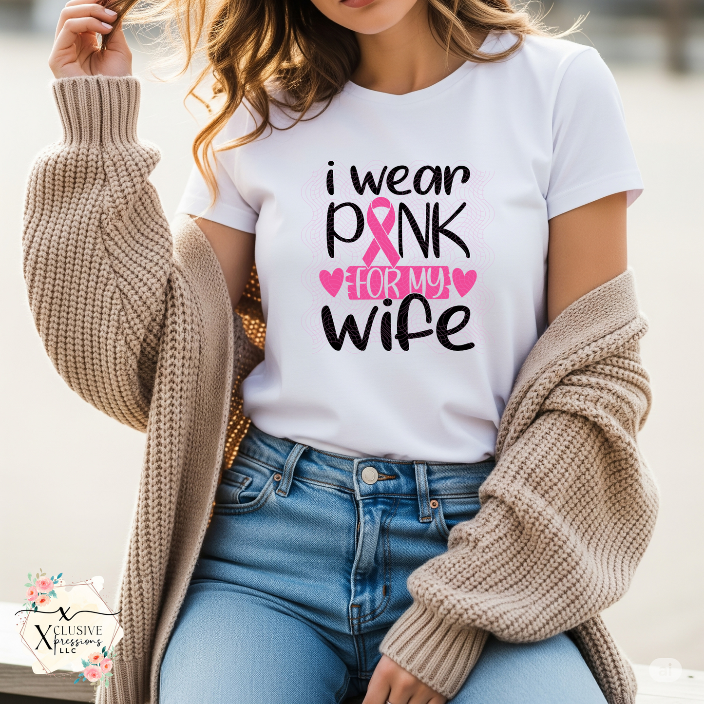 Breast Cancer: I Wear Pink For My, DTF P20