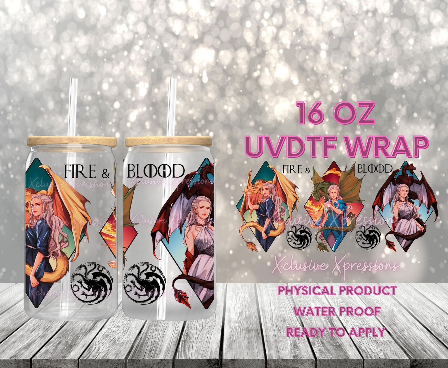 #544 Dragon Fire & Blood, 16 oz UVDTF P2O