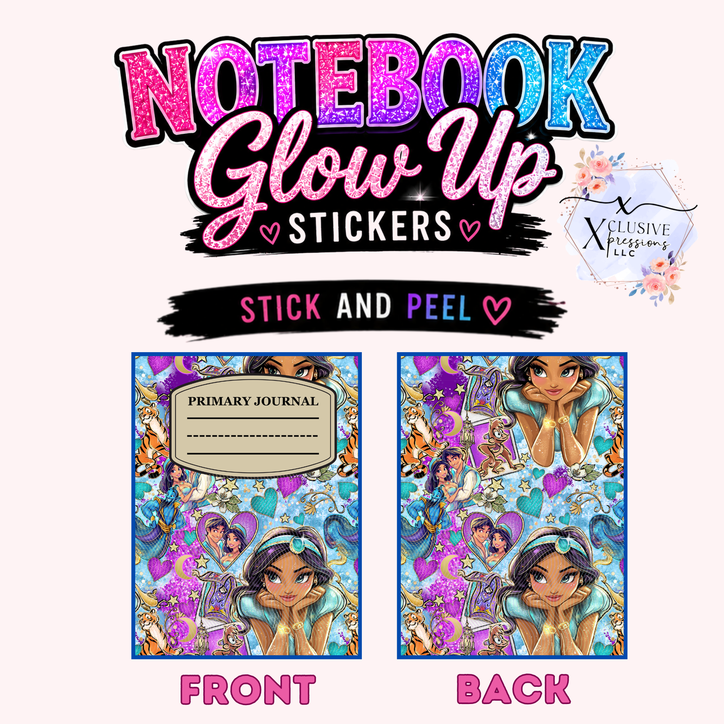 Jaz Princess, Notebook Glow Up Stickers™