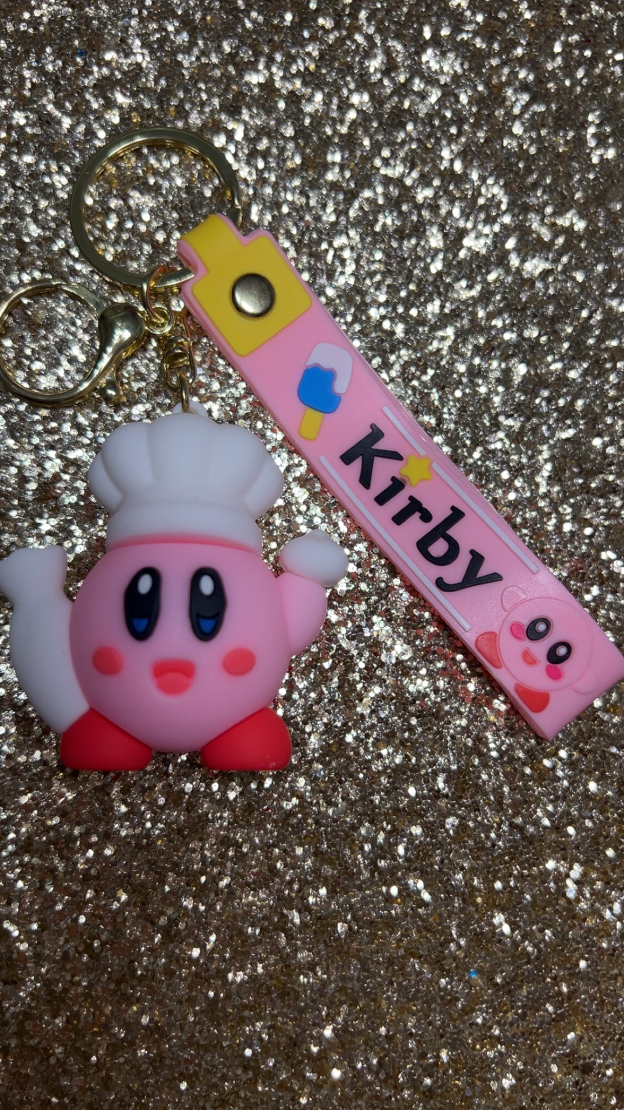Kirb Chef Keychain