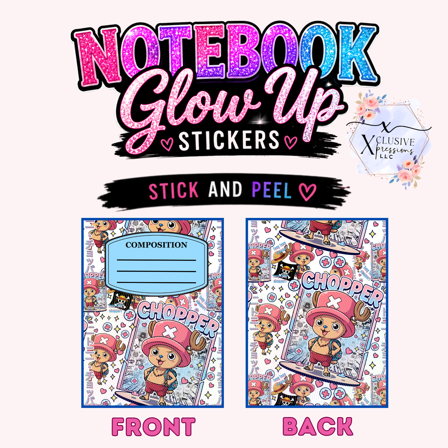 Chopper, Notebook Glow Up™ Stickers