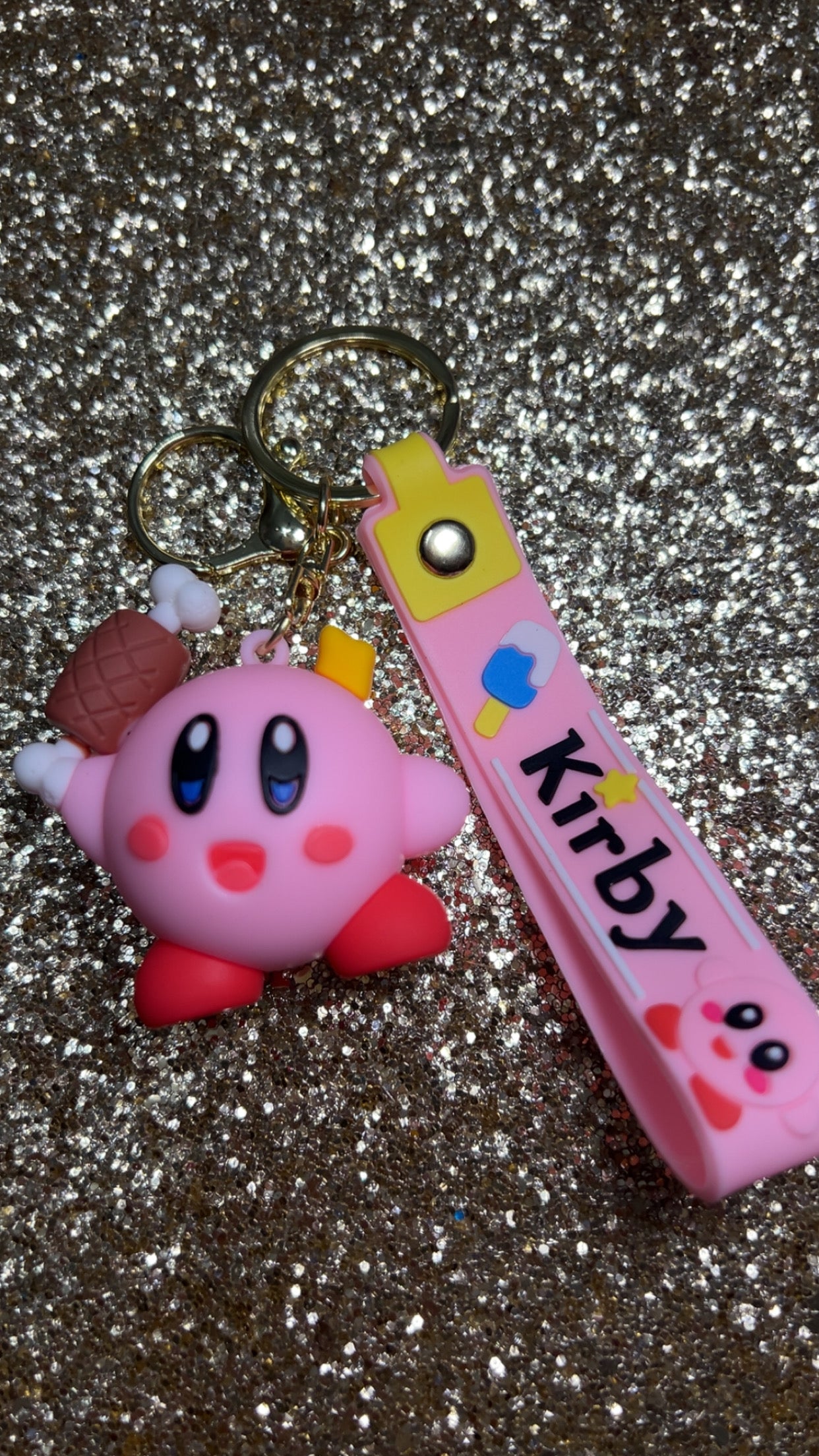Kirb Chicken Keychain