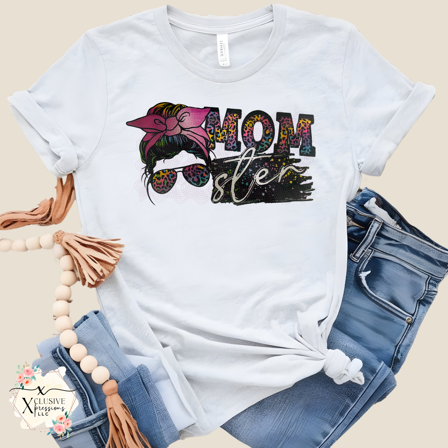 MomSter, Glitter DTF Screenprint