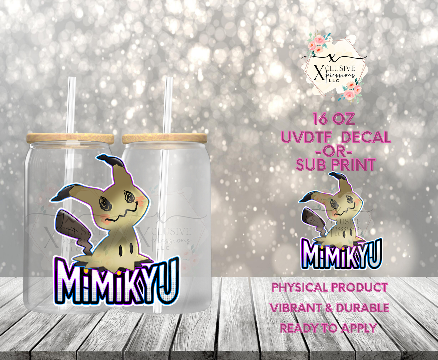 #927 Mimi Yellow Poke, UVDTF Decal P2O