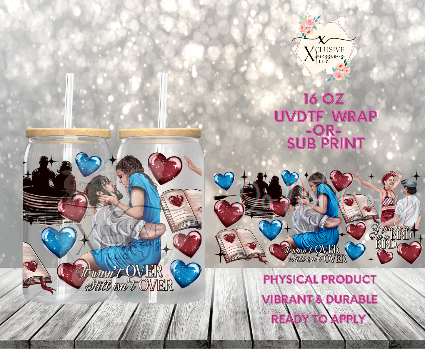 #914 Notebook Love, 16 oz UVDTF P2O