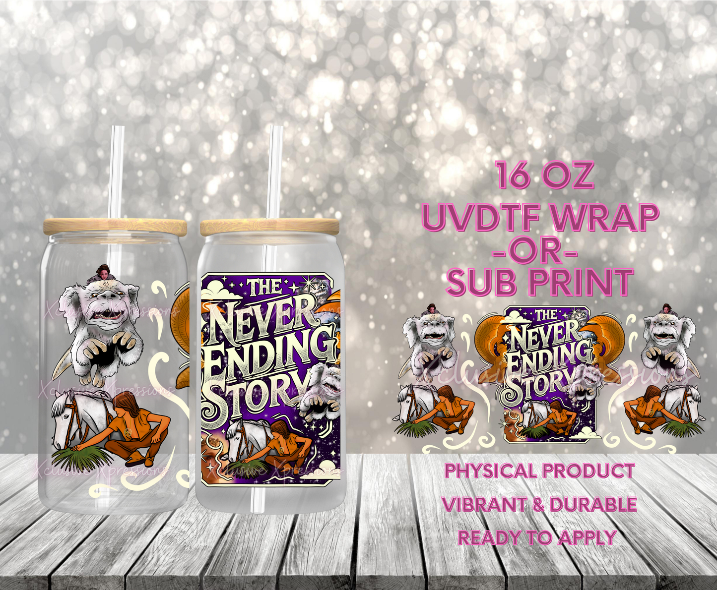 #864 Never Ending, 16 oz UVDTF P2O