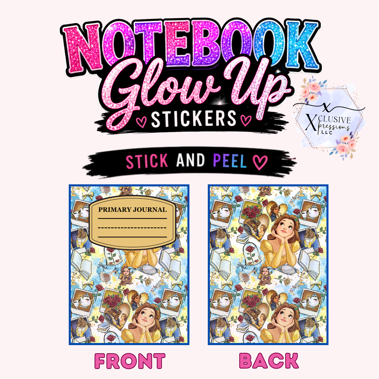 Beauty Princess, Notebook Glow Up™ Stickers