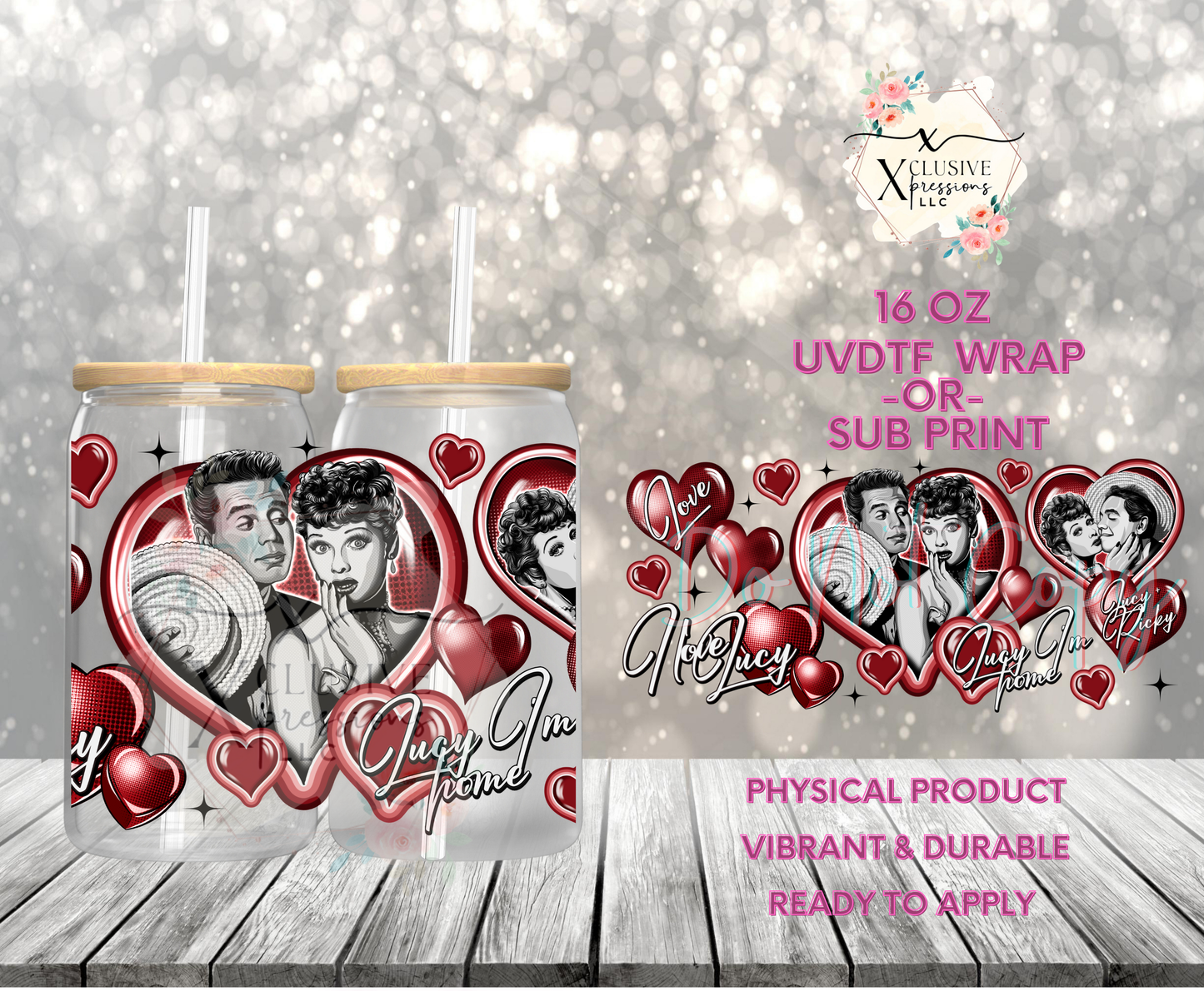 #916 Lucy I’m Home, 16 oz UVDTF P2O