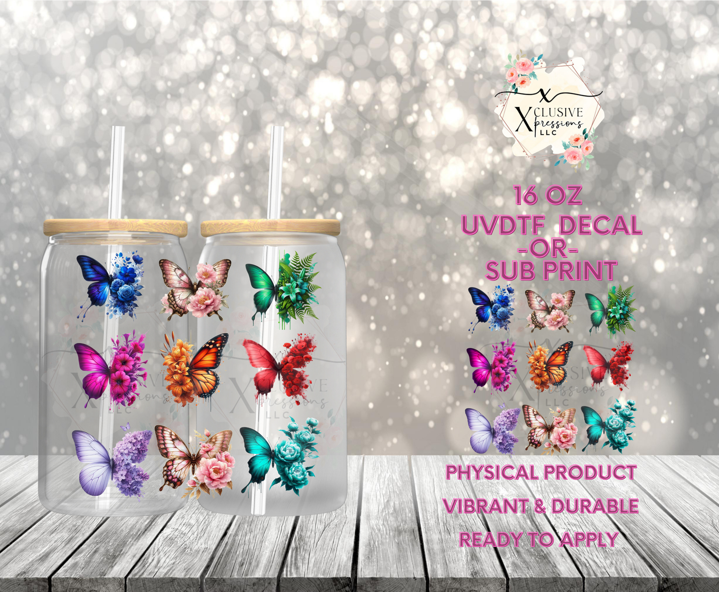 #947 Butterflies, UVDTF Decal P2O