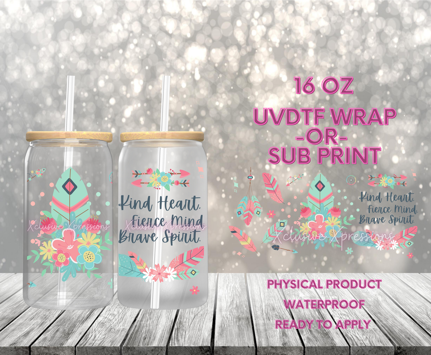 #604 Brave Spirit, 16 oz UVDTF P2O