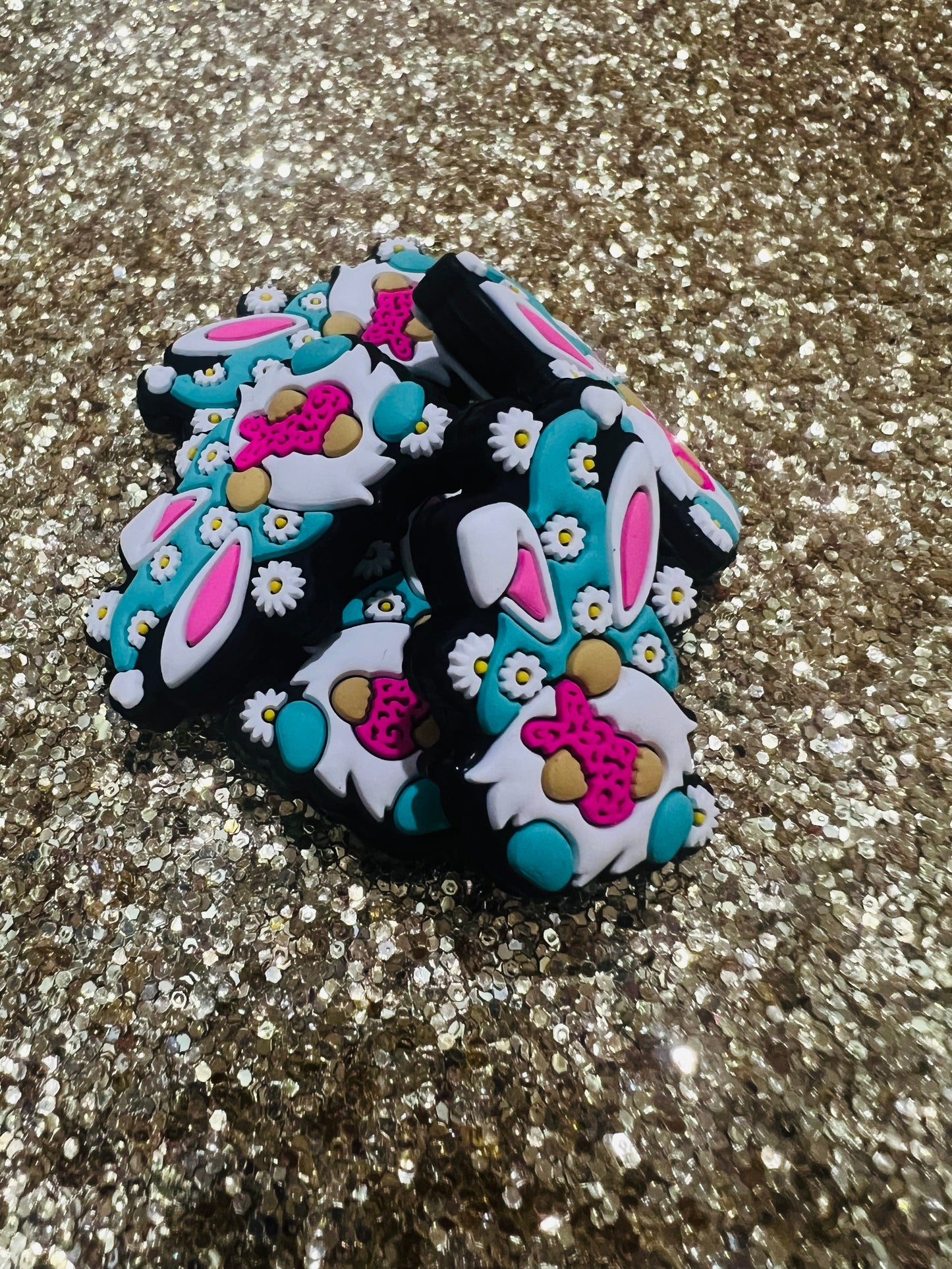 Gnome Holding Bunny Easter Focals