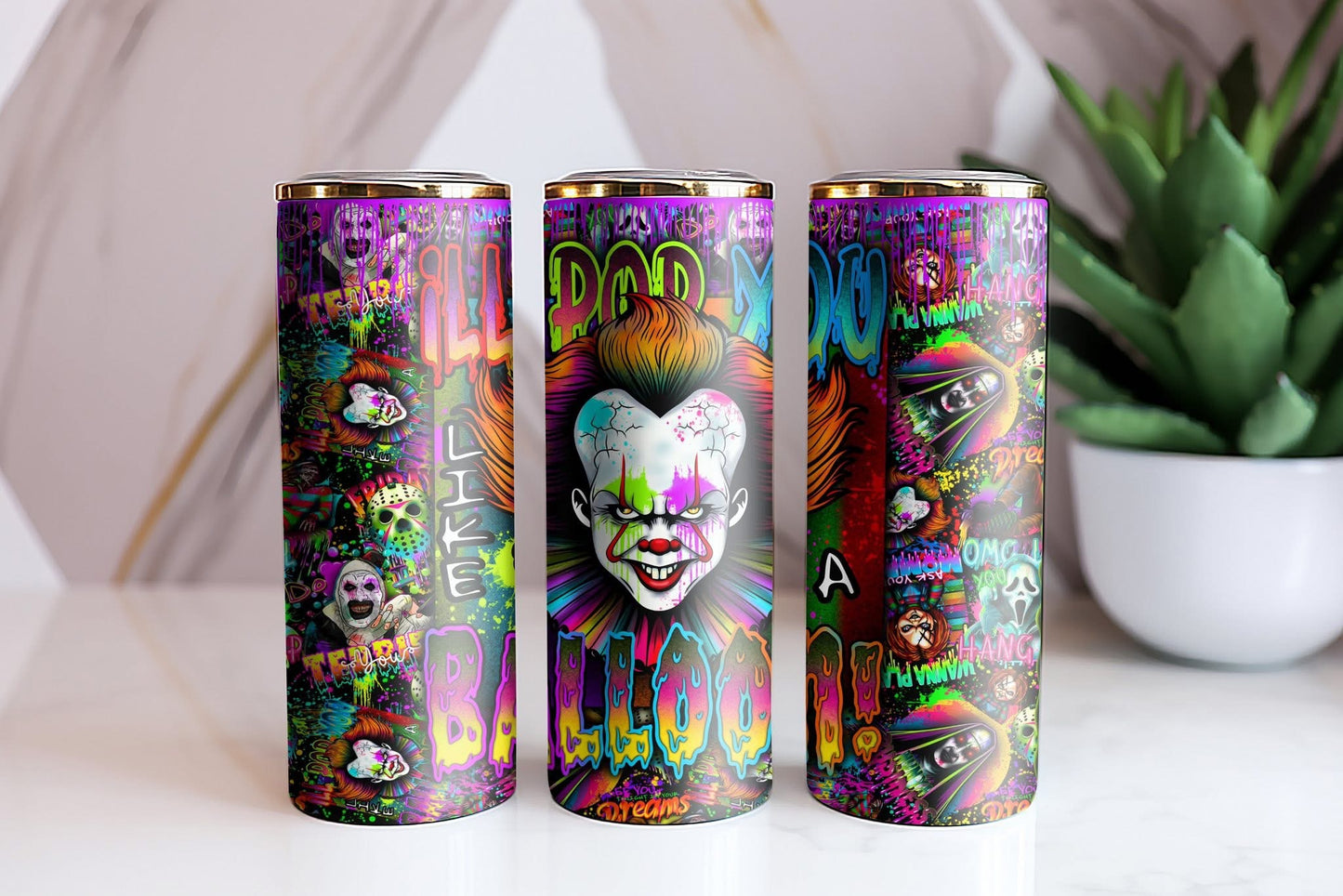 #1116 Horror Splatter Clown Collection, P2O