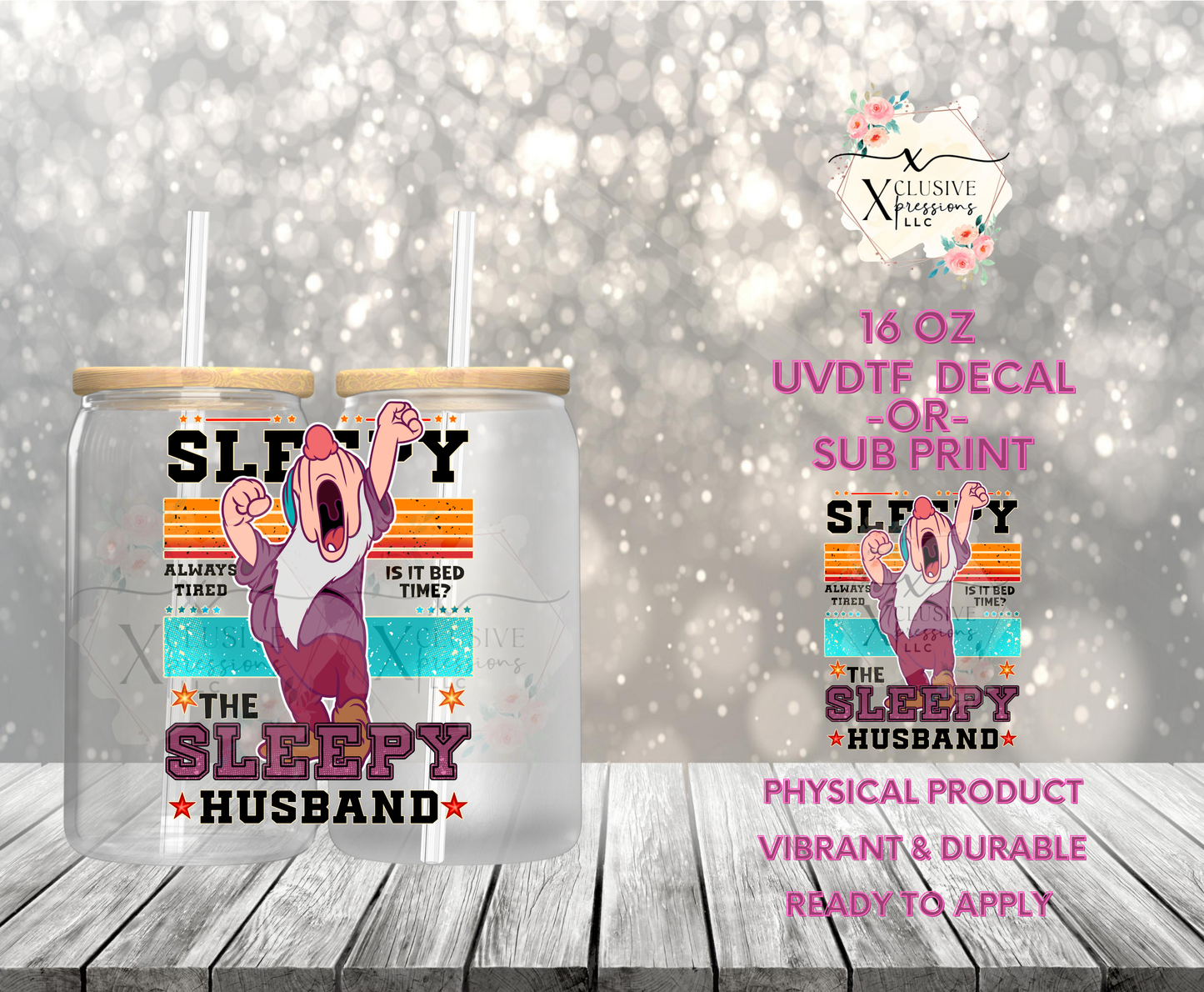 #945 Sleep Dwarf, UVDTF Decal P2O