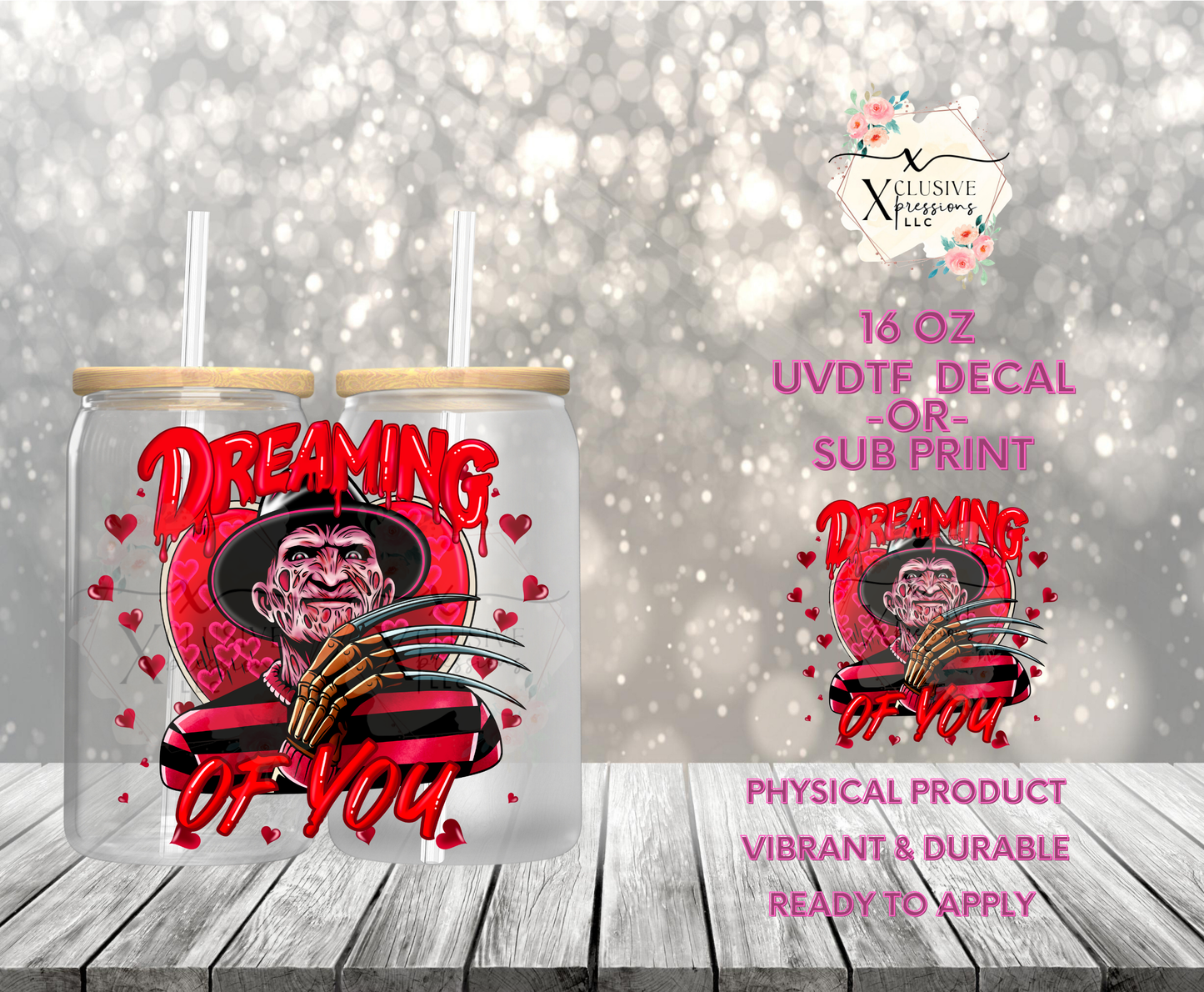 #873 Freddy Horror VDay, UDVTF Decal POD