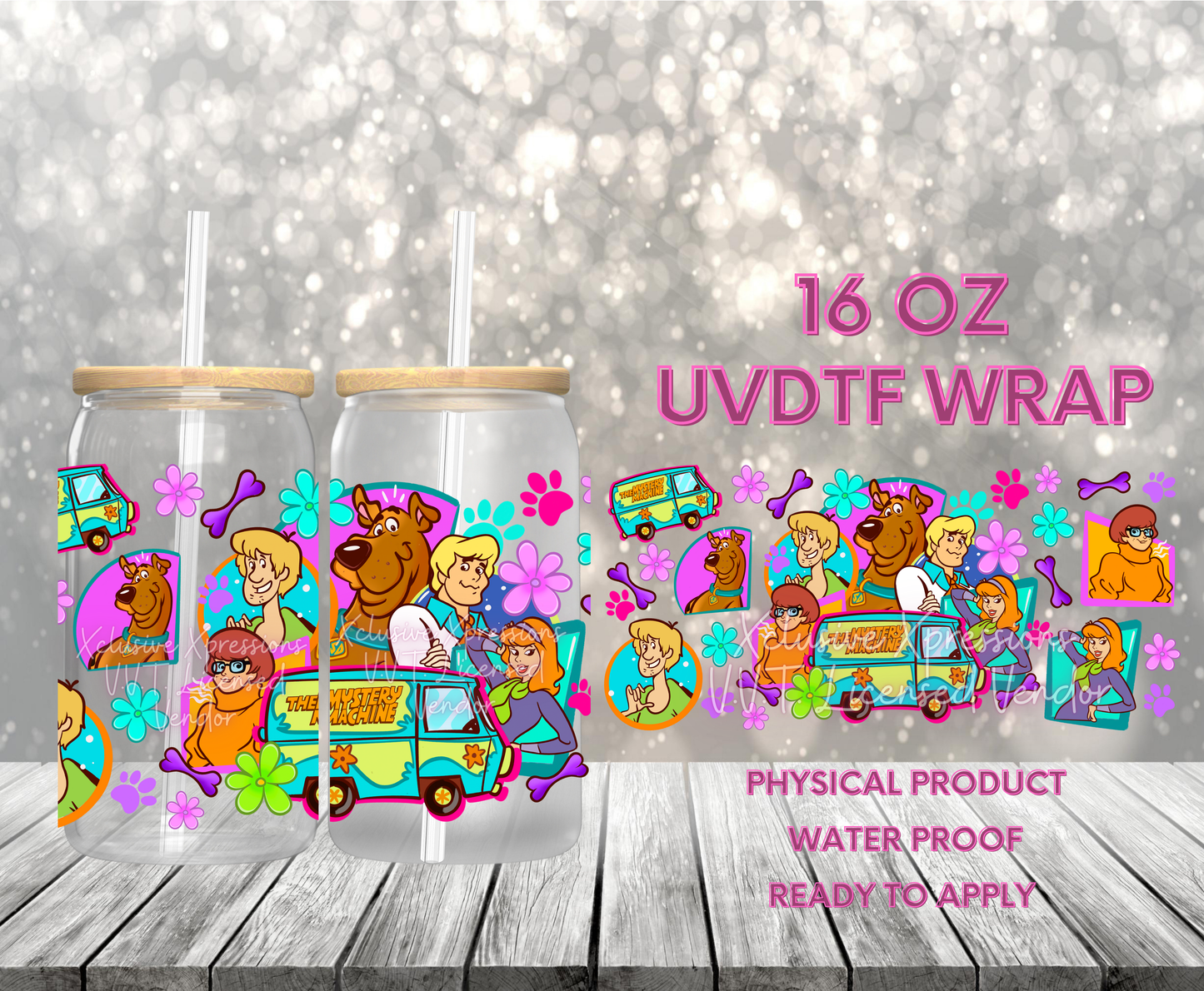 #612 Scooby Van Crew, 16 oz UVDTF P2O