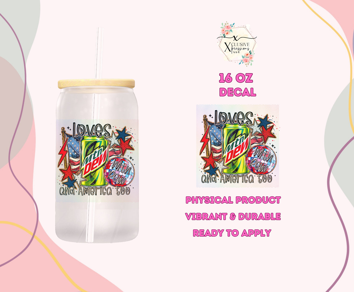 #1110 Mountain Drink, P2O Decal