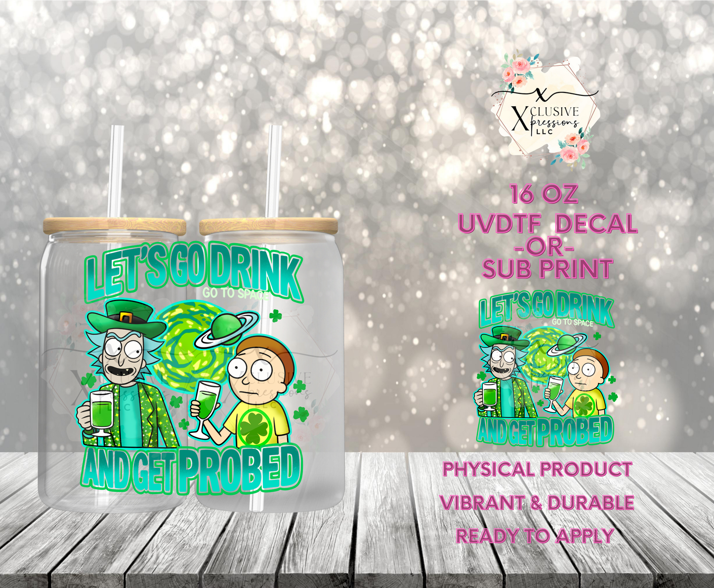 #930 Morty Irish, UVDTF Decal P2O