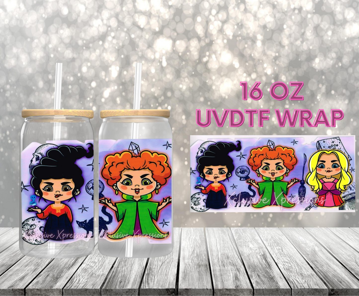 #528 Halloween Sisters, 16 oz UVDTF