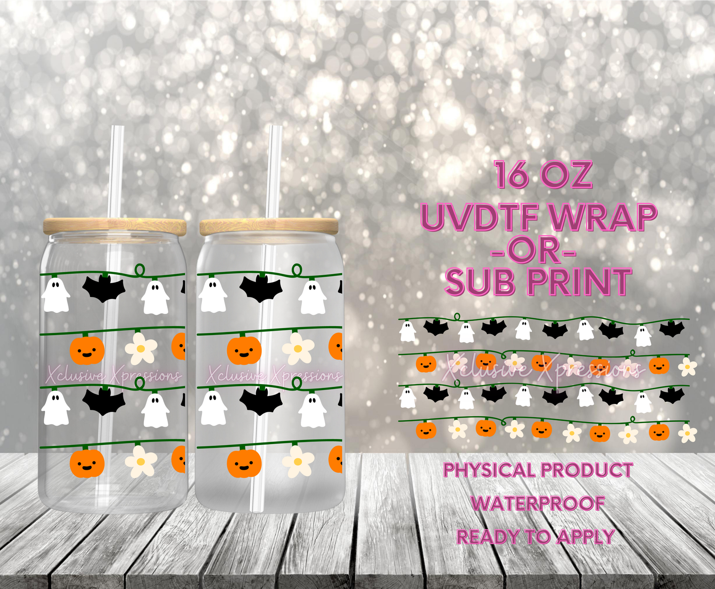 #583 Halloween Garland, 16 oz UVDTF