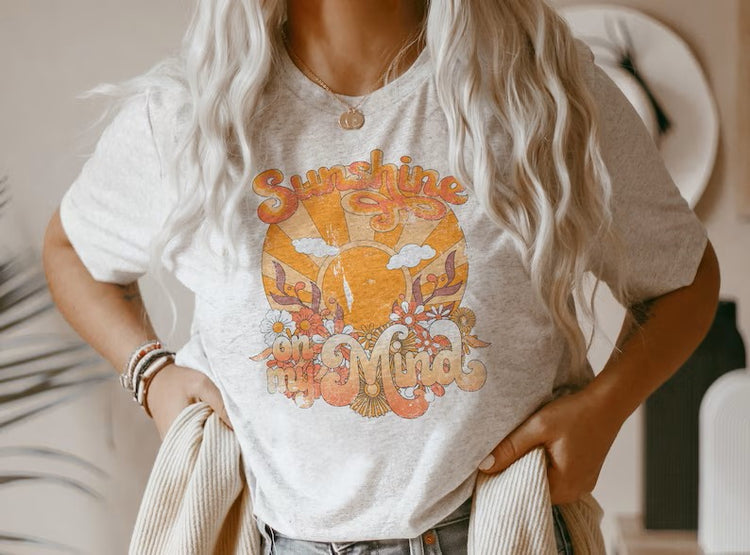 Sunshine on My Mind, RTS Glitter Screenprint