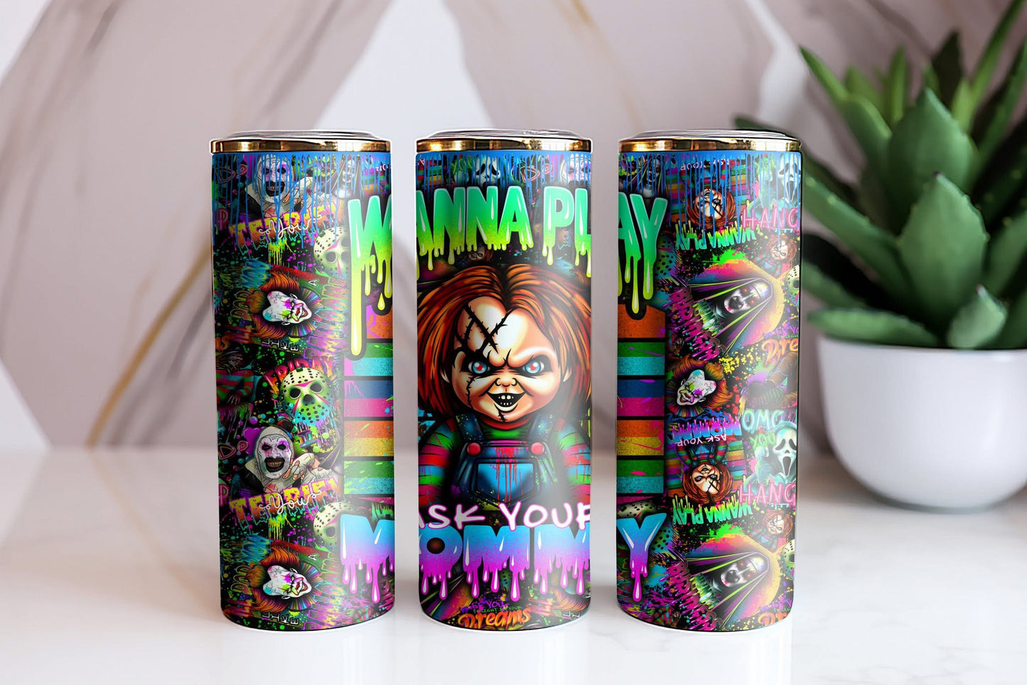 #1114 Horror Splatter Chuck Collection, P2O