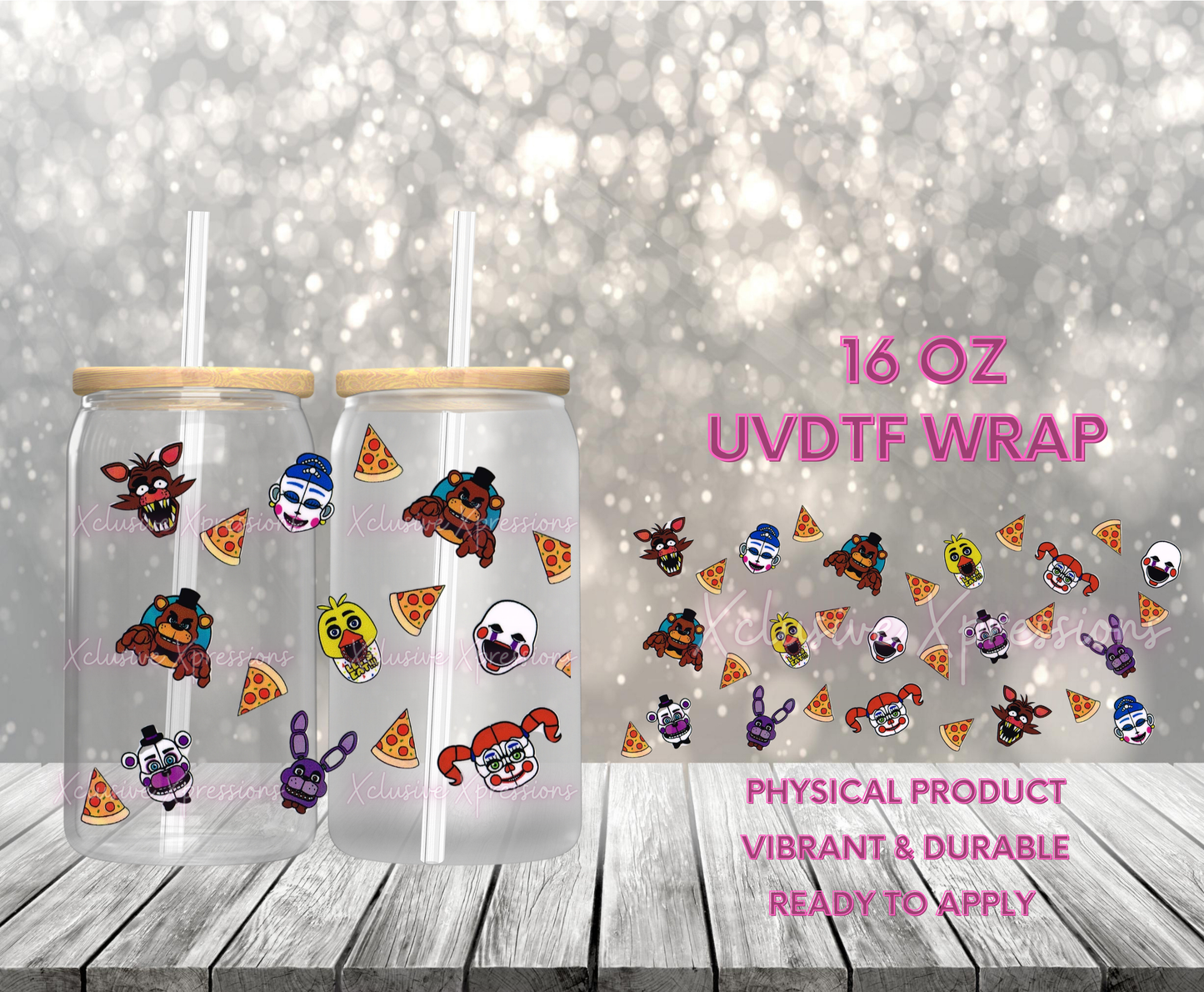 #690 FNAF, 16 oz UVDTF