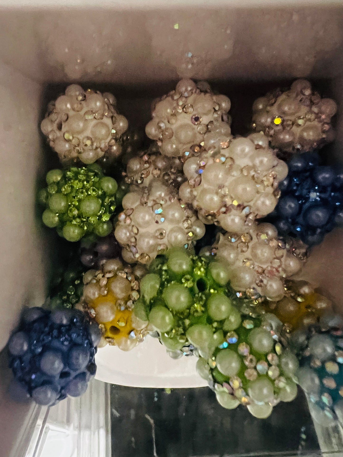 Pearl Dot, 16 mm Acrylic Beads