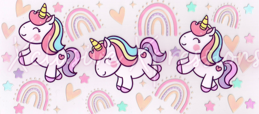 #88 Unicorn, 16 oz UVDTF
