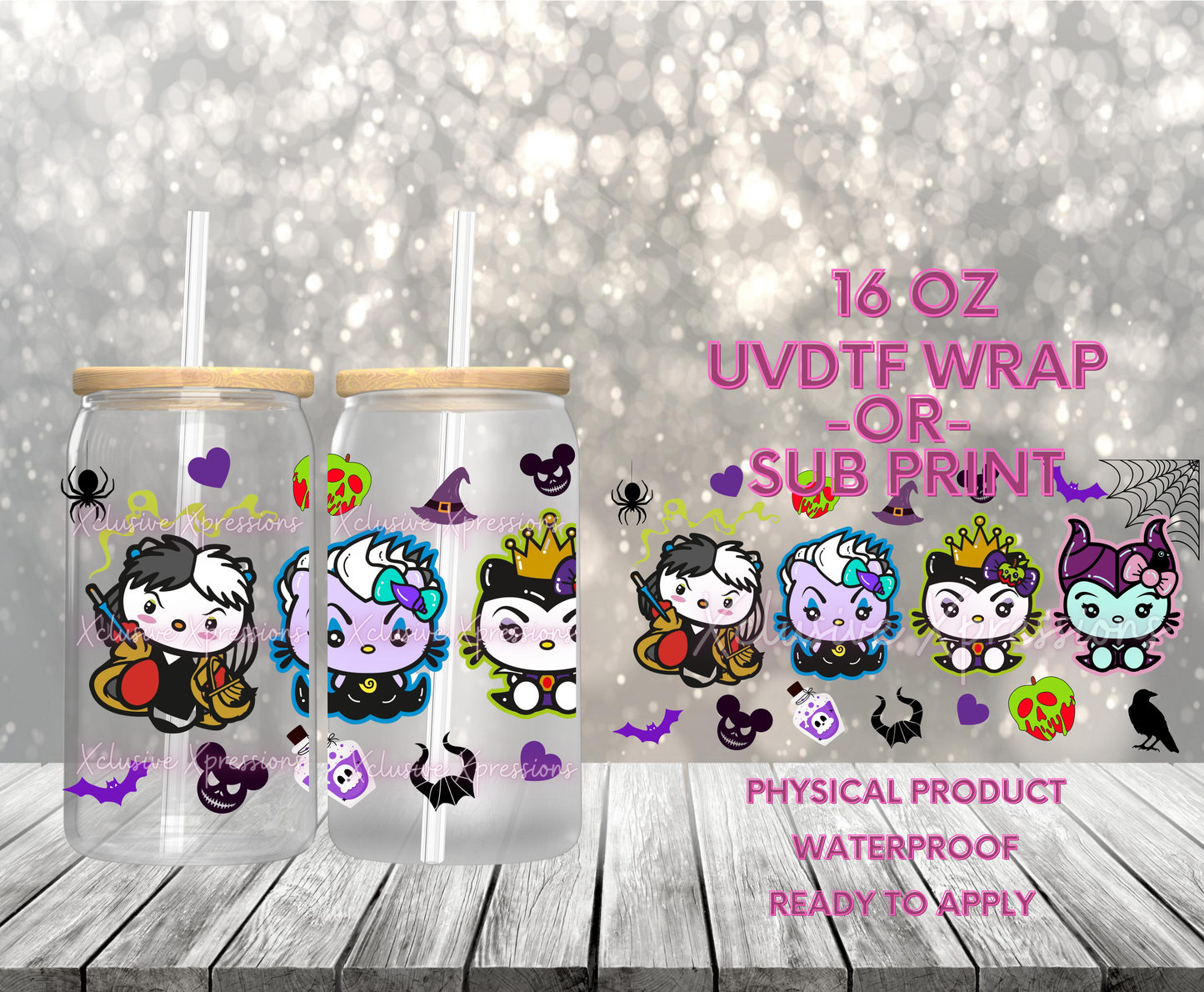 #641, HK Villians, 16 oz UVDTF P2O