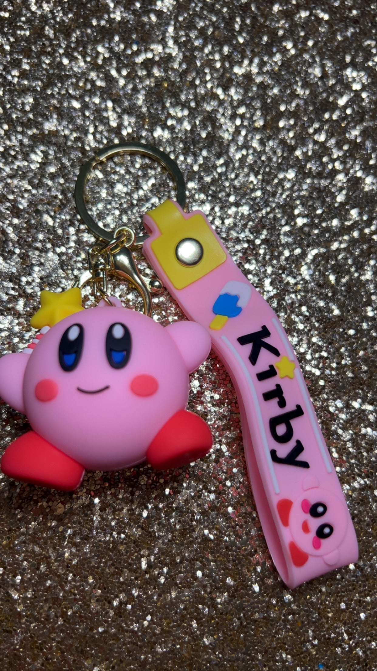 Kirb Star Keychain