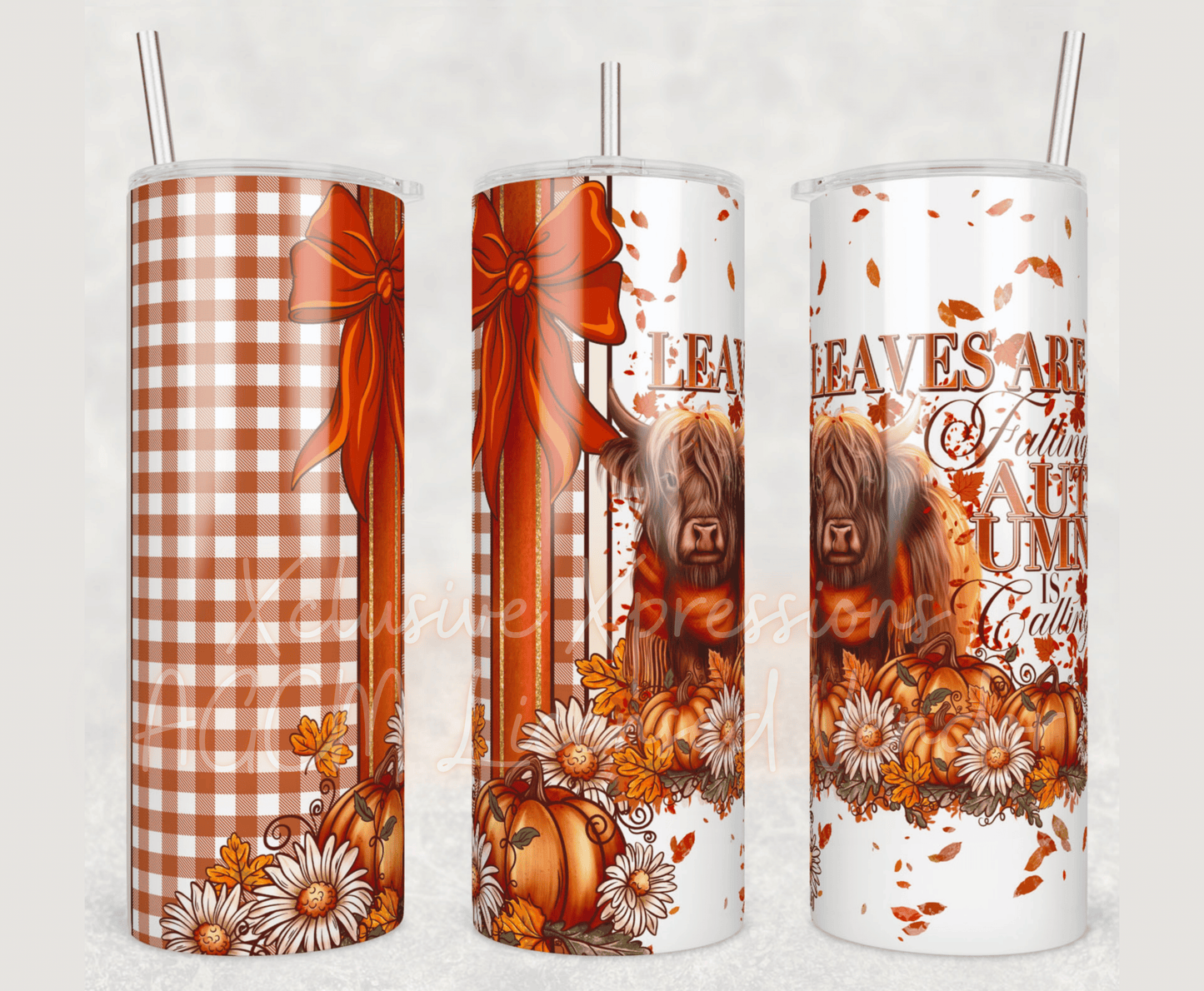 #671 Fall Highland Cow, UVDTF P2O