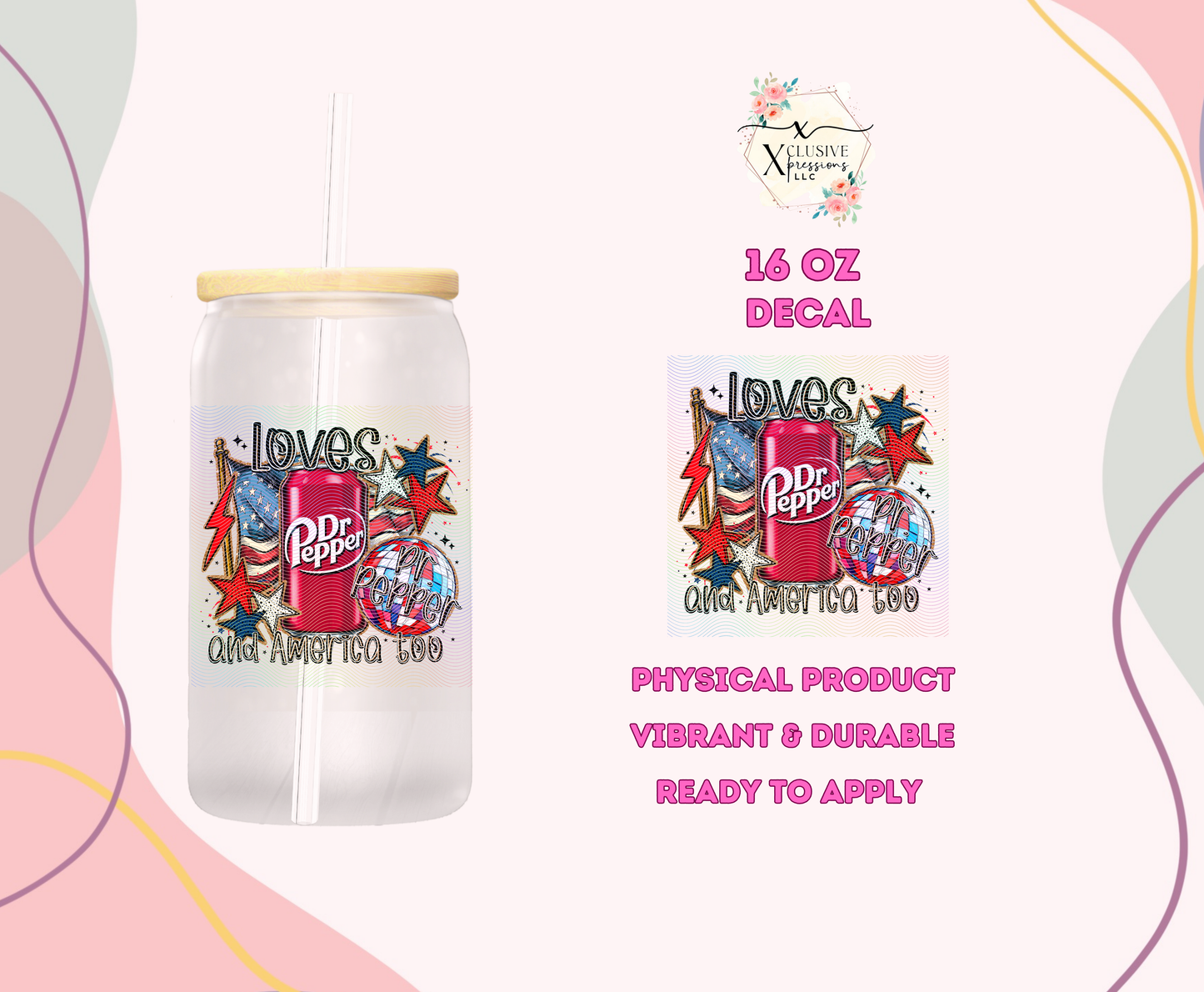 #1106 Dr Pep USA, Decal P2O