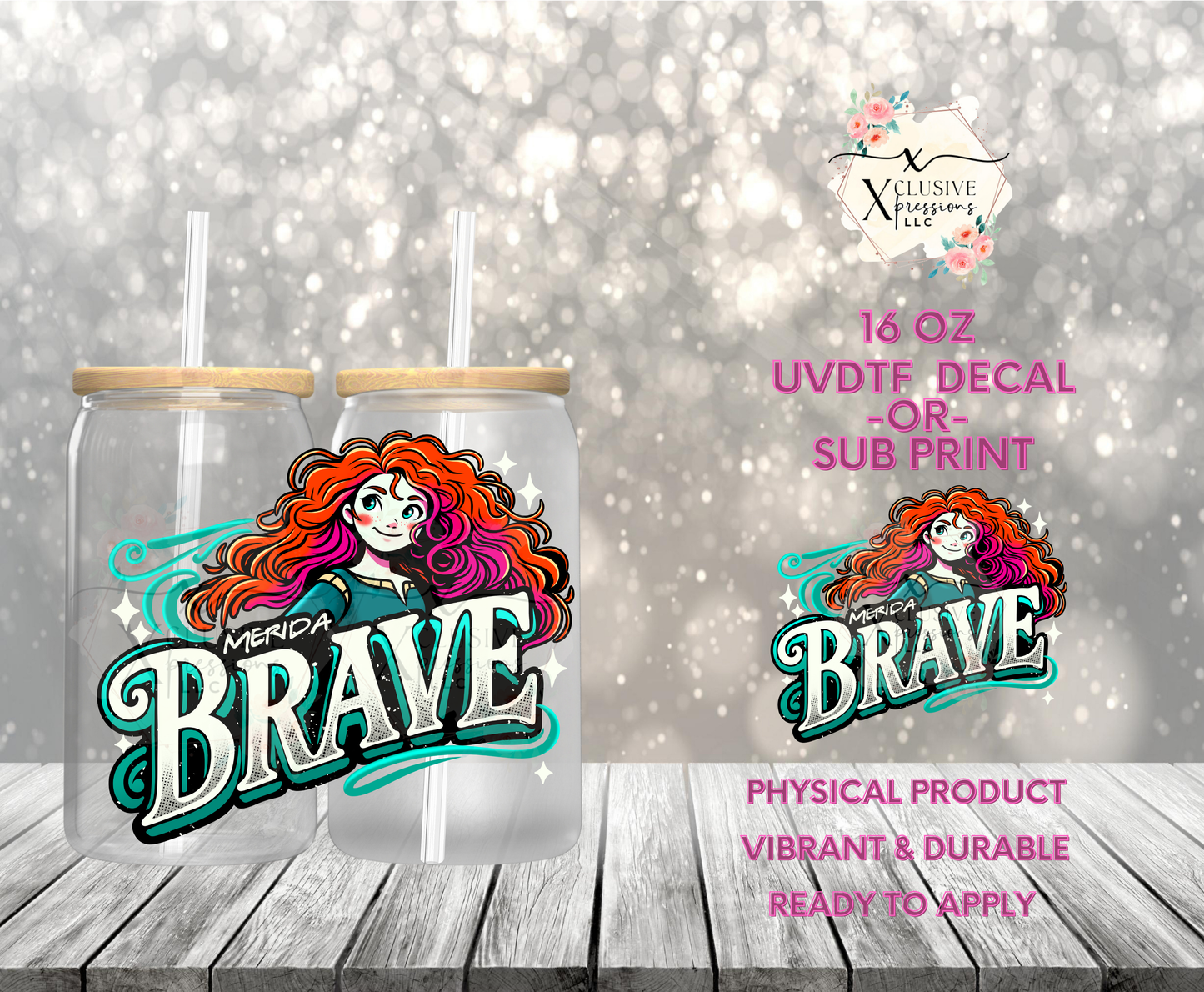 #933 Brav Princess, UVDTF Decal P2O