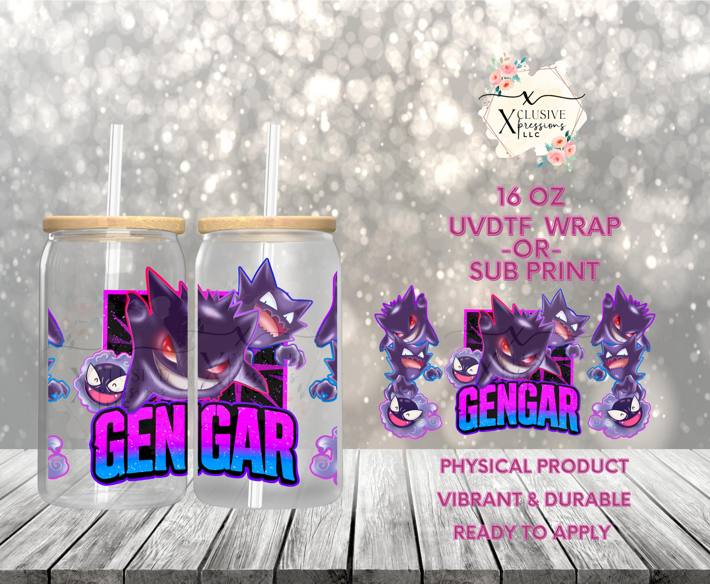 #921 Geng Poke, 16 oz UVDTF P2O