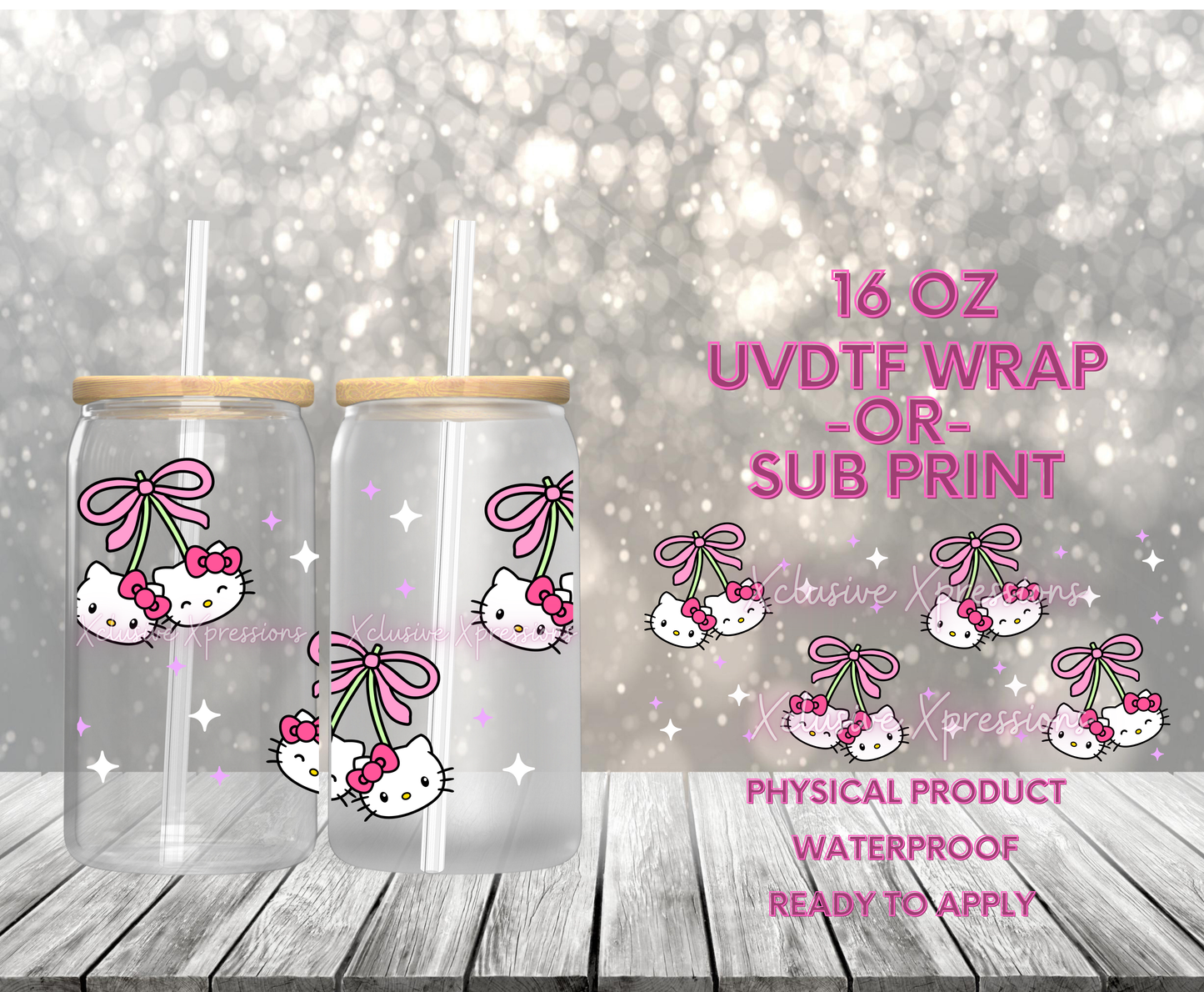 #592 HK Cherries, POD 16 oz UVDTF P2O