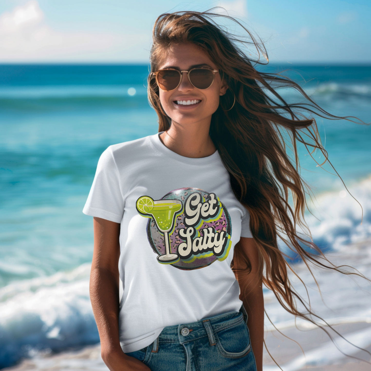 Get Salty, RTS Glitter Screenprint