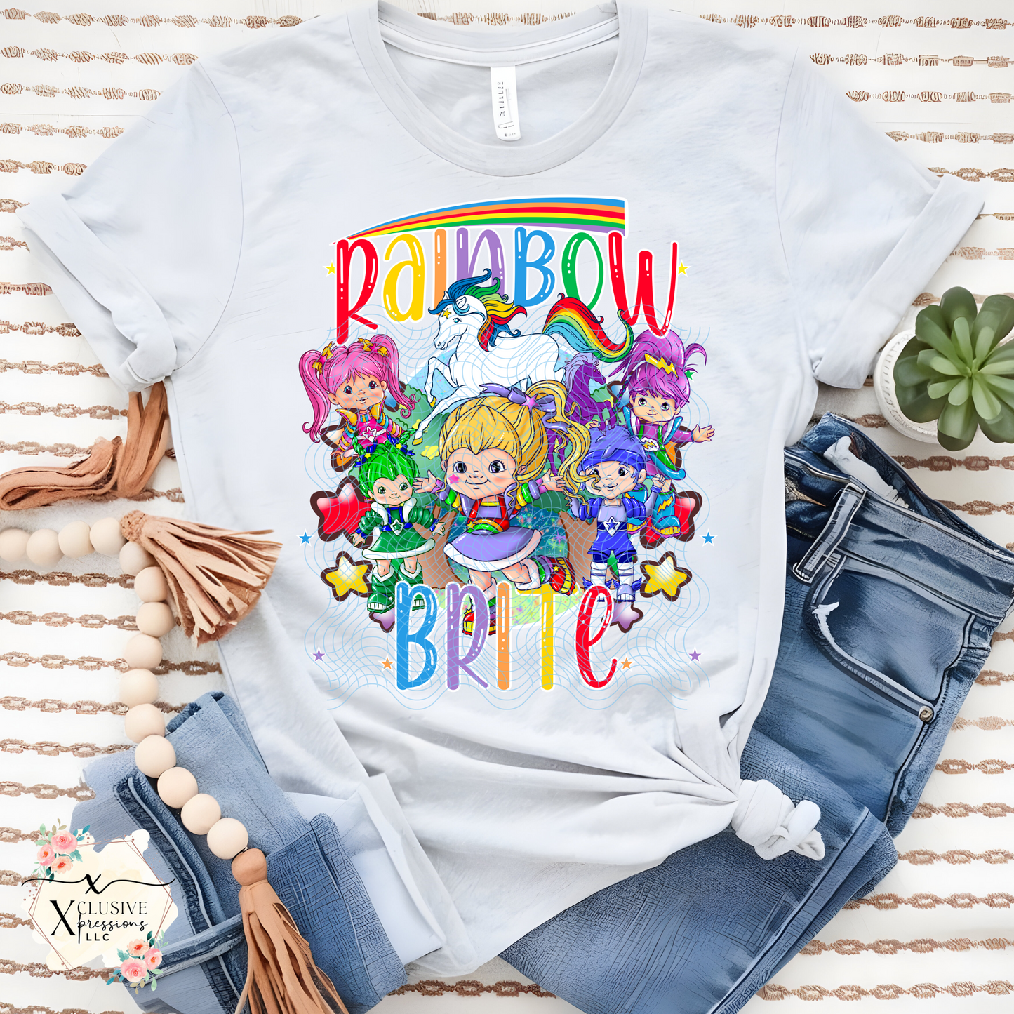 80s Rainbow Crew, DTF & Sublimation P2O
