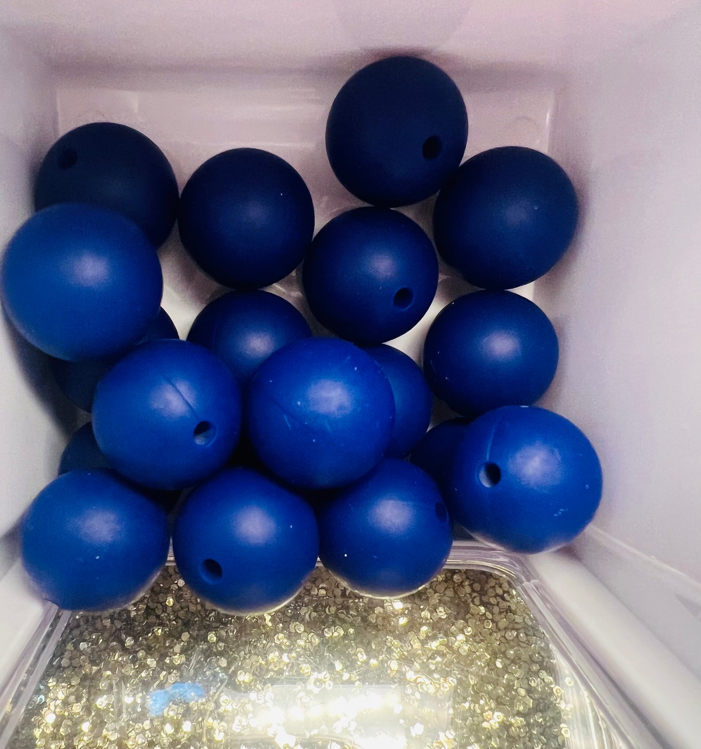 Magestic Blue, 15 mm Silicone Beads