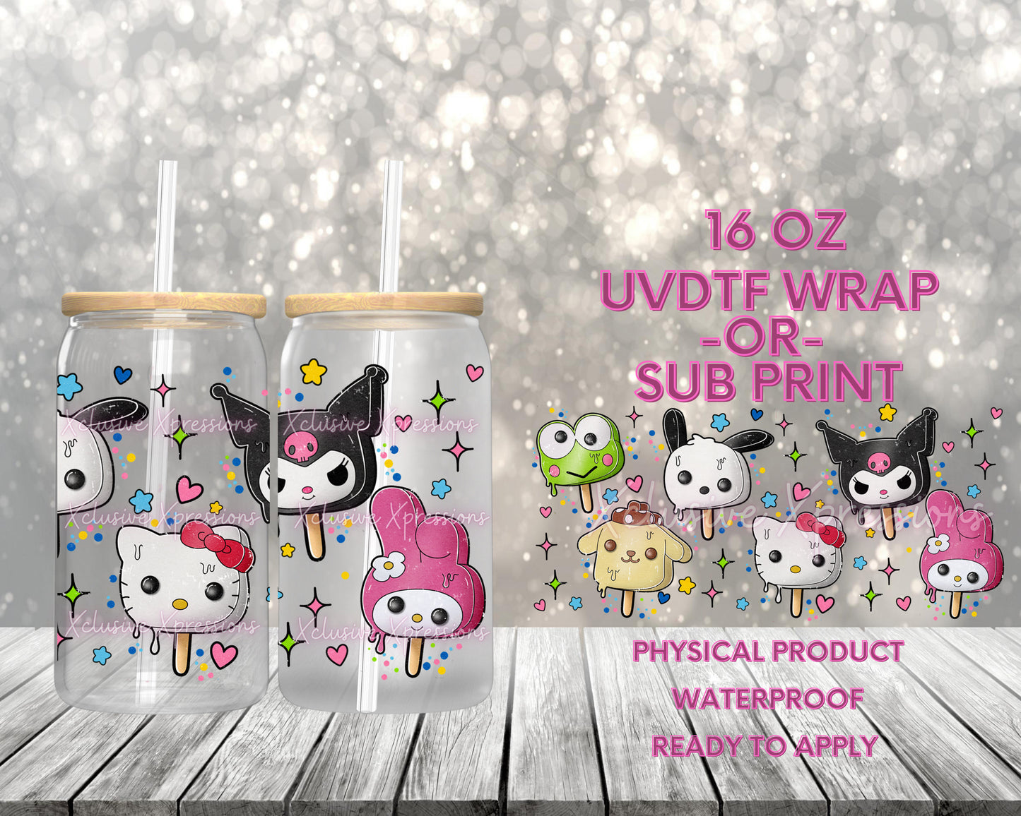 #644, HK Popsicle, 16 oz UVDTF P2O