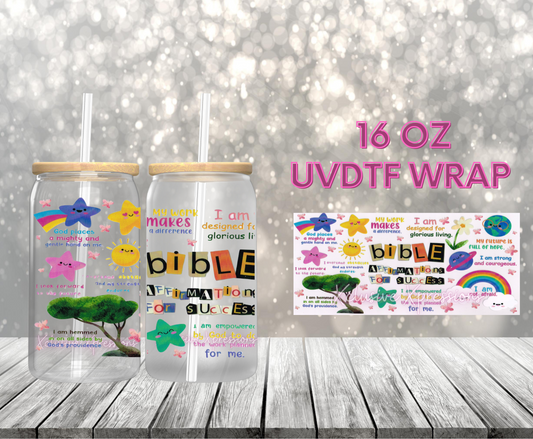 #60 Bible Affirmation, 16 oz UVDTF