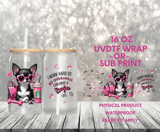 #577, Chiwawa Dog 16 oz UVDTF P2O