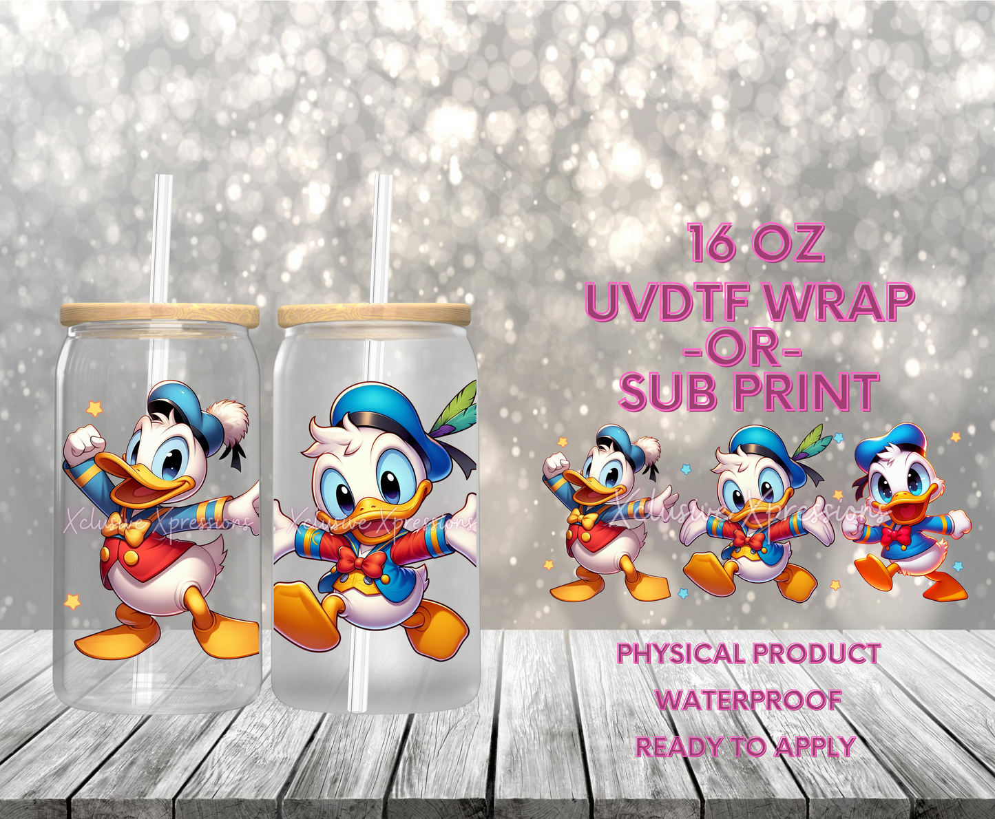 #596 Don Duck,  16 oz UVDTF P2O
